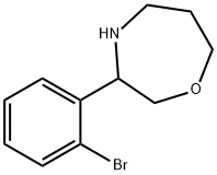 3-(2-bromophenyl)-1,4-oxazepane 结构式