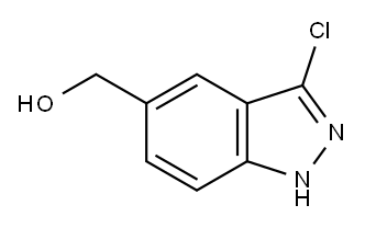 (3-chloro-1H-indazol-5-yl)methanol Struktur