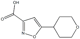 5-(oxan-4-yl)-1,2-oxazole-3-carboxylic acid 结构式