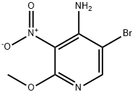 4-Pyridinamine, 5-bromo-2-methoxy-3-nitro-,1782589-92-7,结构式