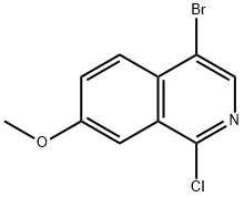 4-bromo-1-chloro-7-methoxyisoquinoline Structure