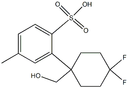 4-甲基苯磺酸[(4,4-二氟环己基)甲基]酯 结构式