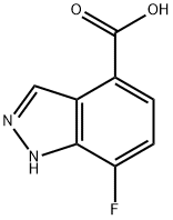 7-fluoro-1H-indazole-4-carboxylic acid Structure