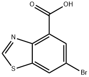 6-溴苯并[D]噻唑-4-羧酸 结构式