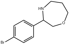 3-(4-bromophenyl)-1,4-oxazepane Structure