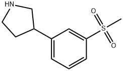 3-(3-methanesulfonylphenyl)pyrrolidine Structure