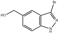 (3-Bromo-1H-indazol-5-yl)-methanol Struktur