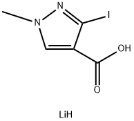 LITHIUM 3-IODO-1-METHYL-1H-PYRAZOLE-4-CARBOXYLATE 结构式