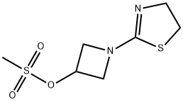 3-Azetidinol, 1-(4,5-dihydro-2-thiazolyl)-, methanesulfonate (ester) Structure