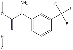 methyl 2-amino-2-[3-(trifluoromethyl)phenyl]acetate hydrochloride Structure