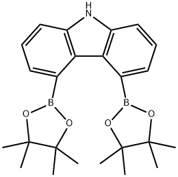 4,5-双(4,4,5,5-四甲基-1,3,2-二氧杂硼烷-2-基)-9H-咔唑 结构式