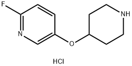 2-fluoro-5-(piperidin-4-yloxy)pyridine hydrochloride Structure
