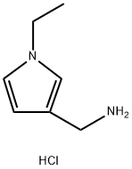 (1-ethyl-1H-pyrrol-3-yl)methanamine hydrochloride Struktur