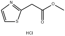 methyl 2-(1,3-thiazol-2-yl)acetate hydrochloride Struktur