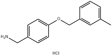 {4-[(3-甲基苯基)甲氧基]苯基}甲胺盐酸, 1803606-23-6, 结构式