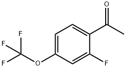 1-[2-Fluoro-4-(trifluoromethoxy)phenyl]ethanone 化学構造式