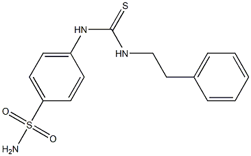 4-({[(2-phenylethyl)amino]carbothioyl}amino)benzenesulfonamide Structure