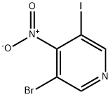 3-bromo-5-iodo-4-nitropyridine Structure