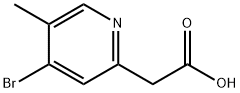 2-(4-溴-5-甲基-2-吡啶基)乙酸, 1807198-39-5, 结构式
