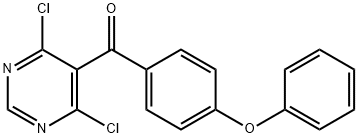 Methanone, (4,6-dichloro-5-pyrimidinyl)(4-phenoxyphenyl)- Structure
