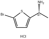 (1R)-1-(5-bromothiophen-2-yl)ethan-1-amine hydrochloride,1807938-01-7,结构式