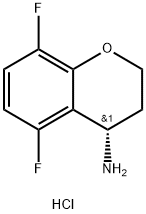 (4S)-5,8-DIFLUORO-3,4-DIHYDRO-2H-CHROMEN-4-AMINE HCl, 1807940-80-2, 结构式