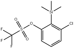 3-Chloro-2-(trimethylsilyl)phenyl trifluoro methanesulfonate 结构式