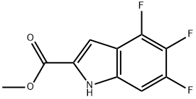 methyl 4,5,6-trifluoro-1H-indole-2-carboxylate 结构式