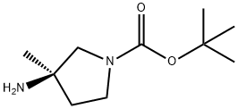 tert-butyl (R)-3-amino-3-methylpyrrolidine-1-carboxylate,1817789-07-3,结构式