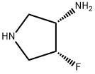 (3S,4R)-4-fluoropyrrolidin-3-amine Struktur