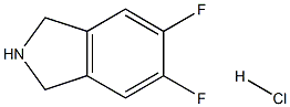 5,6-difluoro-2,3-dihydro-1H-isoindole hydrochloride Structure