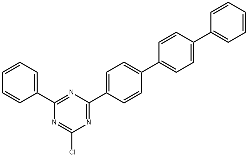 2-([1,1':4',1''-terphenyl]-4-yl)-4-chloro-6-phenyl-1,3,5-triazine Structure