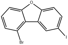 1-bromo-8-iodoDibenzofuran Structure