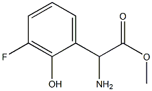 METHYL 2-AMINO-2-(3-FLUORO-2-HYDROXYPHENYL)ACETATE Structure