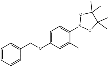 4-(Benzyloxy)-2-fluorophenylboronic acid pinacol ester,1823170-17-7,结构式
