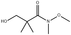 3-羟基-N-甲氧基-N,2,2-三甲基丙酰胺 结构式