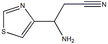 3-AMINO-3-(1,3-THIAZOL-4-YL)PROPANENITRILE 结构式