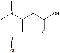 3-(dimethylamino)butanoic acid hydrochloride Structure