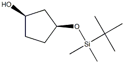 (1R,3S)-3-((tert-butyldimethylsilyl)oxy)cyclopentan-1-ol Structure