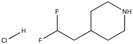 4-(2,2-difluoroethyl)piperidine hydrochloride Struktur