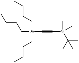 Stannane, tributyl[2-[(1,1-dimethylethyl)dimethylsilyl]ethynyl]-,1850269-35-0,结构式