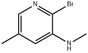 (2-Bromo-5-methyl-pyridin-3-yl)-methyl-amine Struktur