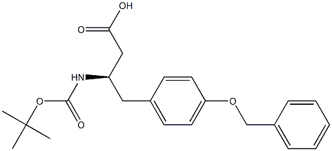 (3R)-3-[(2-methylpropan-2-yl)oxycarbonylamino]-4-(4-phenylmethoxyphenyl)butanoic acid,1858273-56-9,结构式
