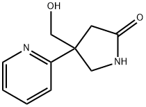2-Pyrrolidinone, 4-(hydroxymethyl)-4-(2-pyridinyl)- Structure