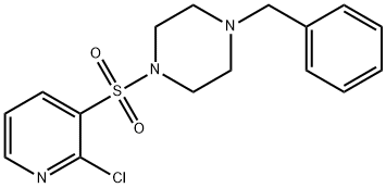 1-benzyl-4-((2-chloropyridin-3-yl)sulfonyl)piperazine Structure