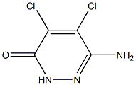 6-氨基-4,5-二氯-3-哒嗪酮 结构式