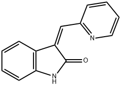 2H-Indol-2-one, 1,3-dihydro-3-(2-pyridinylmethylene)-, (3Z)-, 187325-53-7, 结构式