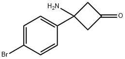 3-amino-3-(4-bromophenyl)cyclobutan-1-one,1890390-56-3,结构式
