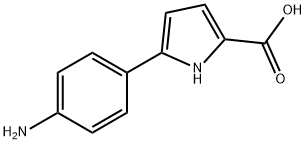 1H-Pyrrole-2-carboxylic acid, 5-(4-aminophenyl)- Structure