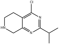 4-chloro-2-(propan-2-yl)-5H,6H,7H,8H-pyrido[3,4-d]pyrimidine Struktur